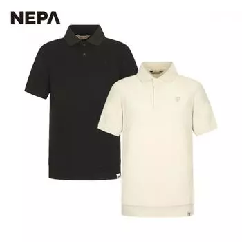 Nepa Футболка-поло Nepa Universal Green Mind с коротким рукавом, свободный покрой 7JD5260 BLACK_C01/095