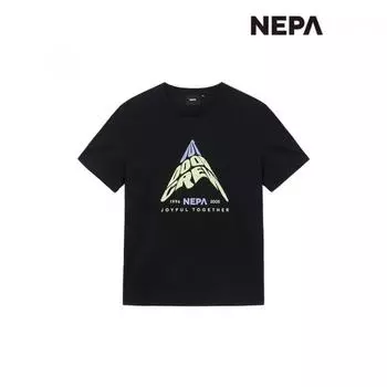 [Nepa] Nepa Common Logo Graphic ShorT Sleeve T shirT Regular fiT 7kd5374 STRONG BLUE_L23/105