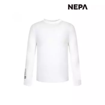Nepa Nepa Men S freSh Dono High Neck Round T ShirT 7j35327 OFF WHITE_A01/095