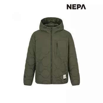 Nepa Nepa Men S Термопуховая толстовка с капюшоном Стеганая куртка SeaSonal 7j50961 DEEP KHAKI_K04/095