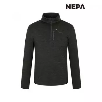 Nepa Nepa Мужская футболка Mountain Carvico Melange на молнии 7j55404 CHARCOAL MELANGE GREY_B19/095