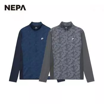 [Nepa] Nepa Мужская футболка с принтом Mountain Camo и застежкой-молнией 7i35400 CARBON_946/095