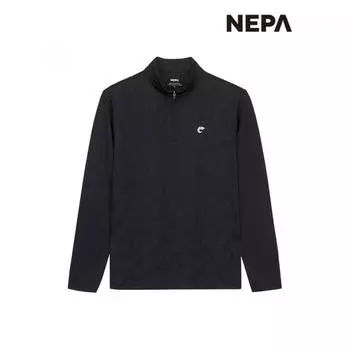 [Nepa] Nepa Women S Mountain Jqd L S Zip Tee W 7i45409 BLACK_199/090
