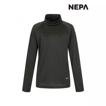 Nepa Nepa Women S Trail High Neck T ShirT 7j25421 BLACK_C01/090