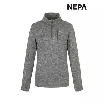 Nepa Nepa Женская футболка Mountain Carvico Melange на молнии 7j65404 SILVER GREY_B14/090
