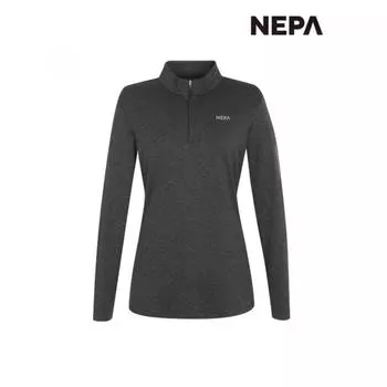 Nepa Nepa Женская футболка S Carvico Melange на молнии 7i65402 CHARCOAL MELANGE GREY_181/090