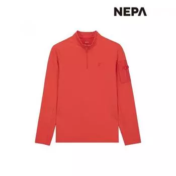 Nepa Nepa Женская футболка с карманом на рукаве и застежкой-молнией 7i25400 POPPY RED_516/090