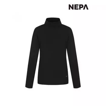 Nepa Nepa Женская футболка с запахом и высоким воротом 7j65321 BLACK_C01/090
