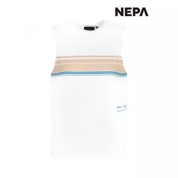 Nepa Nepa Женская полуукороченная футболка без рукавов свободного покроя 7j45775 OFF WHITE_A01/085