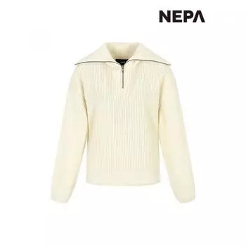 Nepa Nepa Женский свитер S на молнии 7j85451 MARBLE WHITE_E04/085
