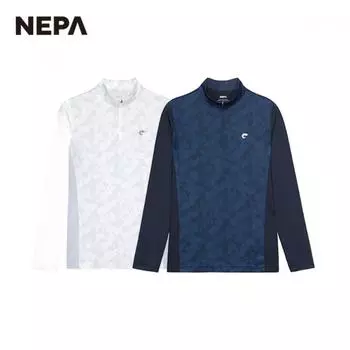 [Nepa] Женская футболка Nepa с принтом Mountain Camo и застежкой-молнией 7i45400 OFF WHITE_101/100