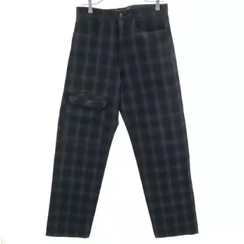 NEPENTHES made in Japan Check Pattern Long pants S Black Men s Used
