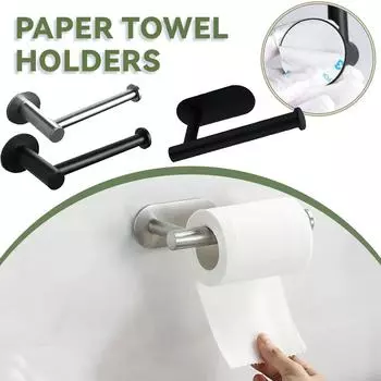 Неперфорированный настенный держатель для туалетной бумаги, самоклеящаяся туалетная бумага, рулон полотенец, полка для хранения, аксессуары для ванной комнаты