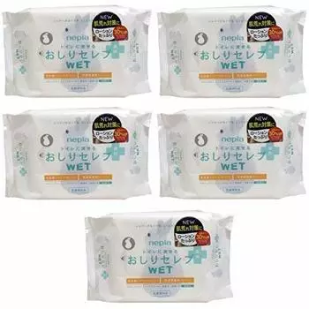 Nepia Oshiri Celebrity WET Medicated Refill 60 штук Без запаха x 5 штук [Оптовая закупка] [Квази-лекарство]