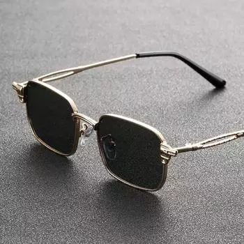 Неполяризованные 1 шт. унисекс квадратная оправа панк ажурный дизайн металлические солнцезащитные очки для путешествий на открытом воздухе рейв вечеринка аксессуары для вождения