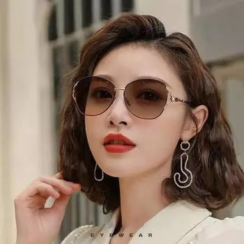 Неполяризованные элегантные солнцезащитные очки женские модные очки с бриллиантами очки для вождения женские градиентные линзы антибликовые