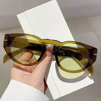 Неполяризованные модные круглые солнцезащитные очки мужские классические винтажные мужские широкие солнцезащитные очки в стиле стимпанк овальные женские оттенки