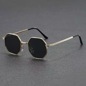 Неполяризованные модные солнцезащитные очки унисекс Polygon для мужчин и женщин — с антибликовым покрытием, в металлической оправе, идеально подходят для вождения, пляжа и путешествий