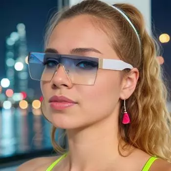 Неполяризованные модные солнцезащитные очки в большой квадратной оправе для мужчин и женщин, классические трендовые солнцезащитные очки для вождения