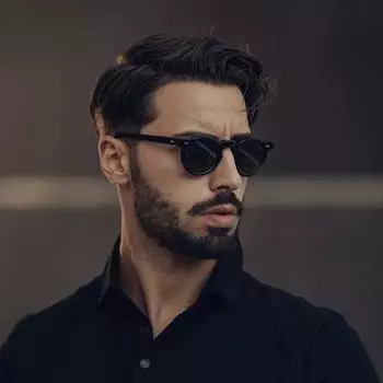 Неполяризованные мужские модные овальные маленькие солнцезащитные очки прозрачные классические солнцезащитные очки винтажные заклепки для рыбалки и вождения