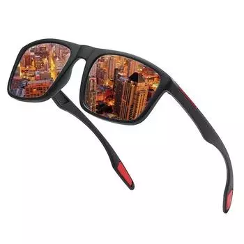 Неполяризованные мужские сверхлегкие солнцезащитные очки унисекс модные винтажные автомобильные спортивные очки для вождения мужские ретро-очки для езды на открытом воздухе квадратные очки