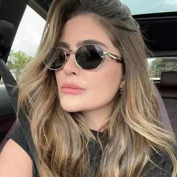 Неполяризованные Новые Маленькие Оправы Круглые Солнцезащитные Очки Женские Винтажные Металлические Овальные Солнцезащитные Очки для Женщин Модные Тени Очки