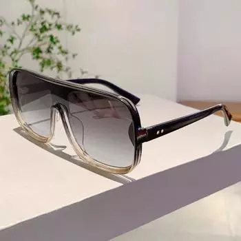 Неполяризованные Новые Женские Квадратные Солнцезащитные Очки Большие Солнцезащитные Очки Мужская Мода Путешествия Пляжные Очки Цельные Градиентные Очки