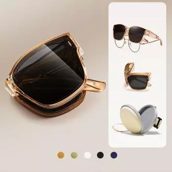 Неполяризованные очки, солнцезащитные очки для вождения, надеваемые поверх очков, солнцезащитные очки с квадратными линзами, очки для мужчин и женщин коричневый