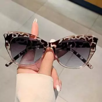 Неполяризованные солнцезащитные очки кошачий глаз в винтажном стиле для женщин, треугольные, кошачий глаз, винтажные, модные, градиентные солнцезащитные очки для женщин, ретро, зеркальные, для улицы, оттенки оранжевый