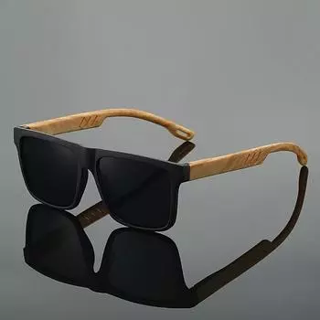 Неполяризованные винтажные квадратные солнцезащитные очки для мужчин, ретро-зеркало, для отдыха на природе, повседневные солнцезащитные очки для женщин, модные, для вождения, велоспорта, путешествий чёрный