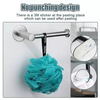 Непористая настенная стойка для туалетной бумаги, самоклеящаяся туалетная бумага, рулон полотенец, стойка для хранения, аксессуары для ванной комнаты