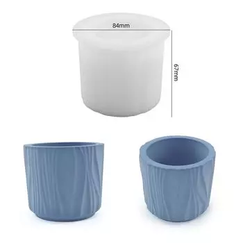 Неправильная полосатая банка для свечей, силиконовая форма, сделай сам, скандинавский дизайн, коробка для хранения, суккулентный цветочный горшок, формы из гипсовой смолы
