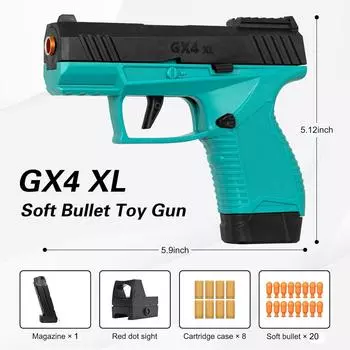 Непрерывная стрельба Мини Gx4 Игрушечный Пистолет Метание Патронов Макара Образовательный Пистолет Модель Мягкого Пулепускателя BlowBack Airsoft Маленький Пистолет