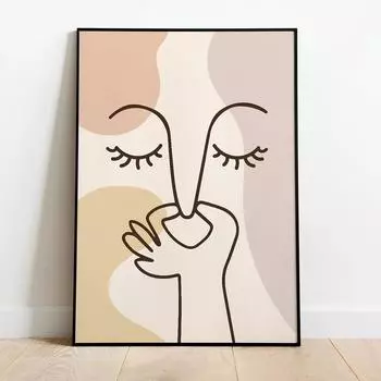 Неприятный запах, милые линии, настенные художественные фотографии, холст, живопись, забавные цветные постеры для ванной комнаты, принты, туалет, юмор, домашний декор для ванной комнаты 21X30cm No Frame