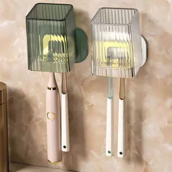 Непробиваемый светильник, роскошный держатель для зубных щеток, чашка для мытья посуды, набор для мытья туалета, настенная подвесная полка для чашки для полоскания рта для зубных щеток