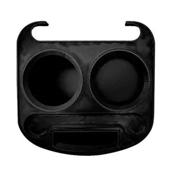 Непроливающийся поднос-подставка для напитков для дивана, держатель для чашек, бутылок, банок, органайзер для чашек на подушку сиденья дивана для вечеринок и повседневного использования чёрный