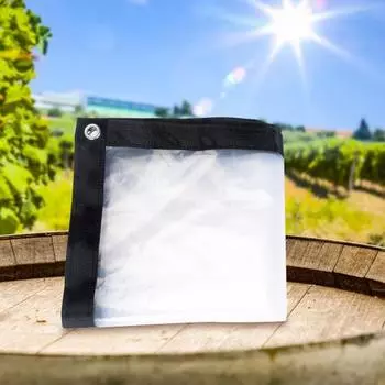 Непромокаемая ткань с люверсами, водонепроницаемая полиэтиленовая крышка для растений, изоляция, прозрачный брезент, принадлежности для кемпинга 100*100cm