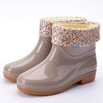 Непромокаемые резиновые сапоги, женская обувь с утолщенным чехлом, непромокаемая садовая и кухонная обувь унисекс, резиновая обувь для мытья автомобиля 41 синий