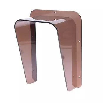 Непромокаемый чехол Водонепроницаемый пластиковый чехол для защиты от дождя Защита для клавиатуры контроля доступа Дверной звонок Считыватель карт Солнцезащитный чехол чёрный