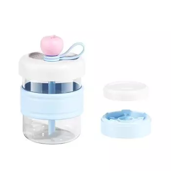 Непротекающая стеклянная бутылка для воды, нескользящий рукав для стакана, стакан с соломинкой, портативный стакан для холодного кофе, офис