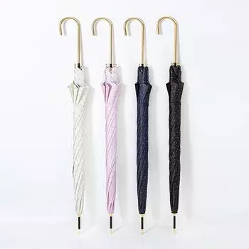непрозрачный охлаждающий солнцезащитный ультрафиолетовый дождь анти-УФ золотые точки маленький свежий зонт с длинной ручкой 100cm