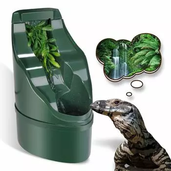 NEPTONION Reptile Chameleon Поилка Автоматическая с щипцами для кормления и пинцетом Питьевой фонтанчик Подходит для воды Контейнер Вода