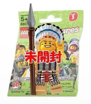 Нераспечатанная минифигурка LEGO серии 3 Вождь племени LEGO Minifigure No.3 (8803 Серия3)