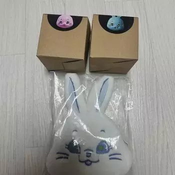 Нераспечатанная партия) Брелок для ключей Newjeans Rabbit Bloo Pink Set Сумка-кролик