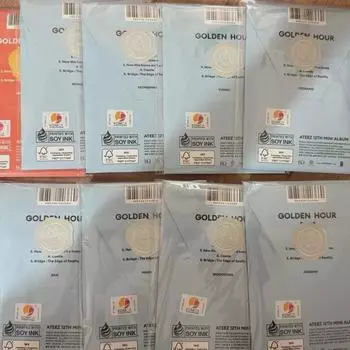 Нераспечатанный альбом Ateez из 9 дисков