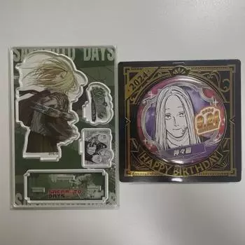 (нераспечатанный) Sakadei Sakamoto Days Shishiba Diorama 2024 Набор значков в банках