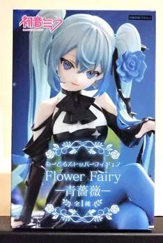 Нераспечатанный товар Hatsune Miku Noodle Stopper Фигурка Flower Fairy Blue Rose Prize Фигурка Фигурка 4547