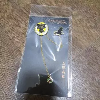 (нераспечатанный) Значок на цепочке Haikyu Shinsekai Popup Store Karasuno