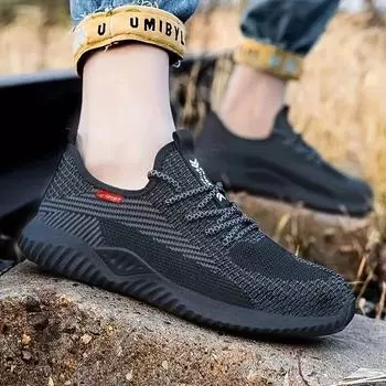Неразрушимая обувь Ryder для мужчин и женщин, рабочая защитная обувь со стальным носком, устойчивые к проколам ботинки, легкие дышащие кроссовки 36