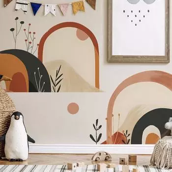 Нерегулярная арка спальня гостиная украшение дома настенные наклейки самоклеящиеся 39*98CM*2PCS/fun-L034